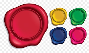 Sealing wax Stamp seal Rubber stamp - Along with sealing paint color 