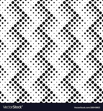 Seamless abstract black and white circle pattern vector image