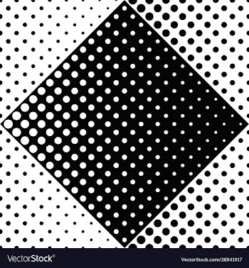 Seamless abstract black and white circle pattern vector image
