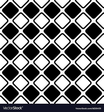 Seamless abstract black and white square grid vector image