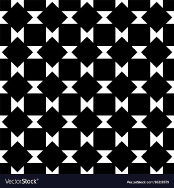 Seamless abstract black and white square pattern vector image