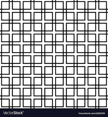 Seamless abstract black and white square pattern vector image
