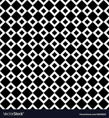 Seamless abstract black and white square pattern vector image