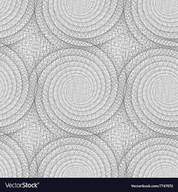 Seamless abstract black and white swirl pattern vector image