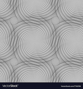 Seamless abstract black white swirl pattern vector image