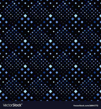 Seamless abstract blue geometrical square pattern vector image