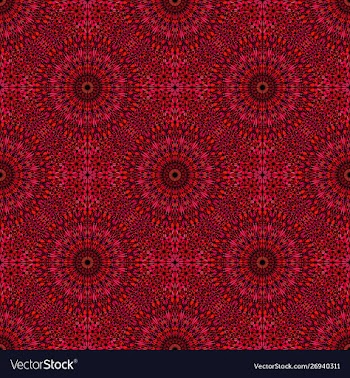 Seamless abstract bohemian mandala pattern vector image