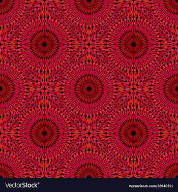 Seamless abstract bohemian mandala pattern vector image