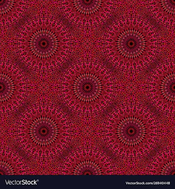 Seamless abstract bohemian mandala pattern vector image