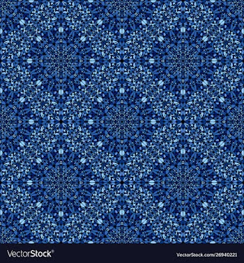 Seamless abstract bohemian stone mosaic oriental vector image