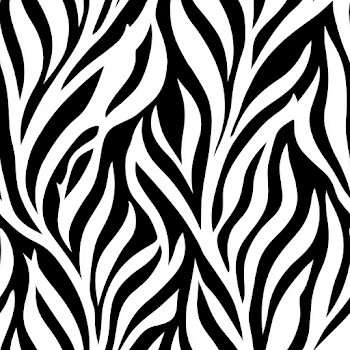 Seamless Abstract Botanical Pattern in Monochrome