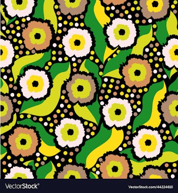 seamless abstract bright floral pattern