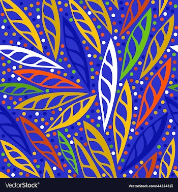seamless abstract bright floral pattern