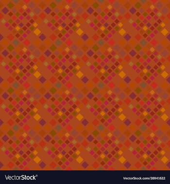 Seamless abstract brown square pattern background vector image