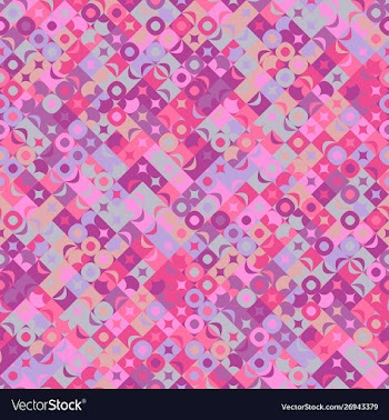 Seamless abstract chaotic curved shape pattern vector image