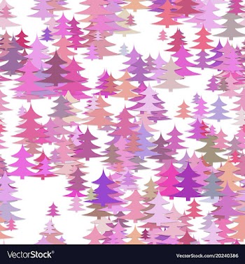 Seamless abstract chaotic pine tree background vector image