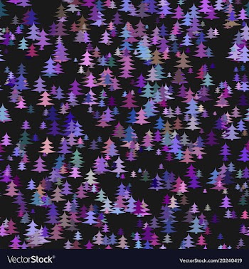Seamless abstract chaotic pine tree background vector image