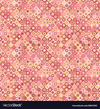 Seamless abstract circle mosaic pattern vector image