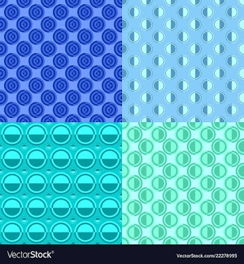 Seamless abstract circle pattern background vector image