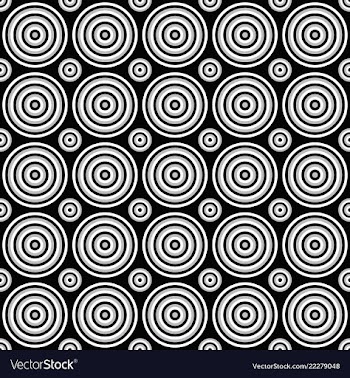 Seamless abstract circle pattern background vector image