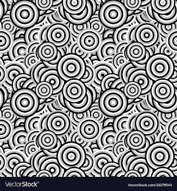 Seamless abstract circle pattern background vector image