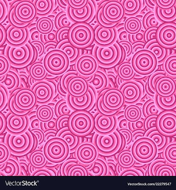 Seamless abstract circle pattern background vector image