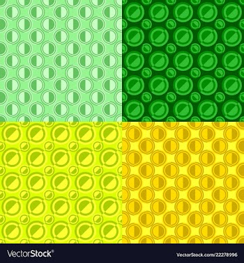 Seamless abstract circle pattern design vector image