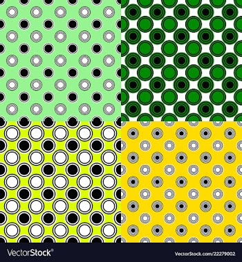Seamless abstract circle pattern design vector image