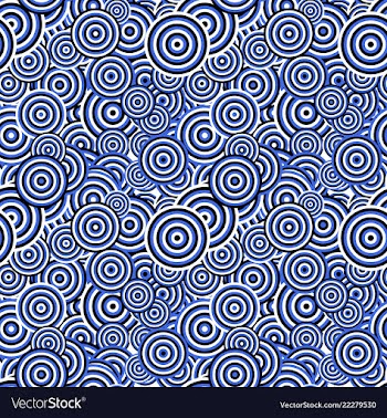 Seamless abstract circle pattern design vector image