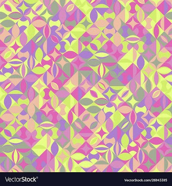 Seamless abstract colorful chaotic curved shape vector image