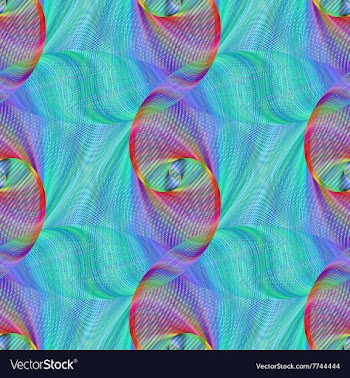 Seamless abstract colorful fractal pattern vector image