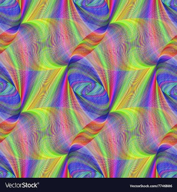 Seamless abstract colorful fractal pattern vector image