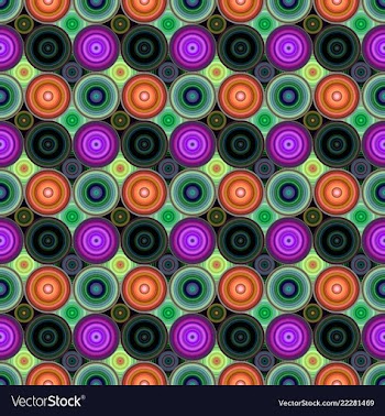 Seamless abstract concentric circle pattern vector image