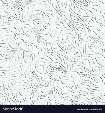 seamless abstract curly floral pattern
