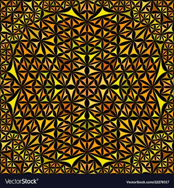 Seamless abstract curved triangle mosaic vector image