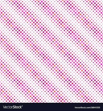 Seamless abstract deep pink circle pattern vector image
