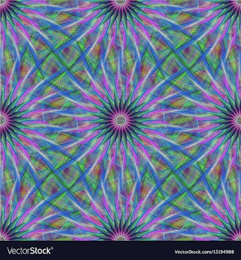 Seamless abstract fractal pattern background vector image