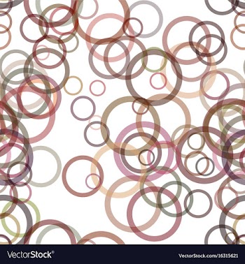 Seamless abstract geometrical circle pattern vector image