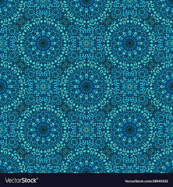 Seamless abstract geometrical flower mandala vector image