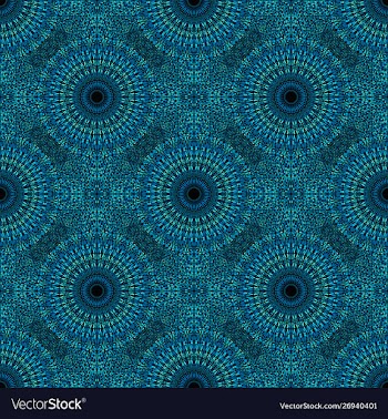 Seamless abstract geometrical flower mandala vector image