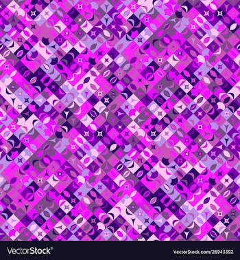 Seamless abstract geometrical mosaic pattern vector image