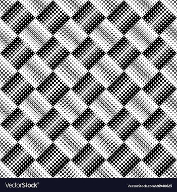 Seamless abstract monochrome circle pattern vector image