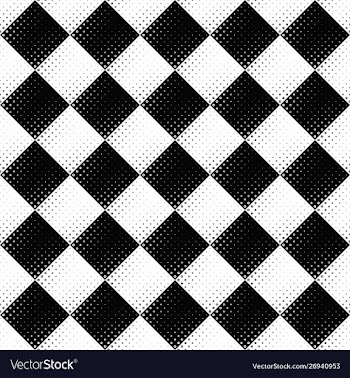 Seamless abstract monochrome circle pattern vector image