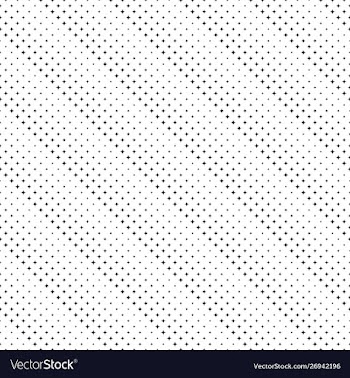 Seamless abstract monochrome curved star pattern vector image