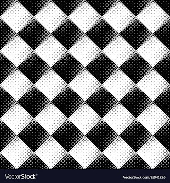 Seamless abstract monochrome diagonal square vector image