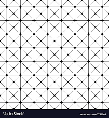 Seamless abstract monochrome geometric pattern vector image