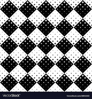 Seamless abstract monochrome geometrical star vector image
