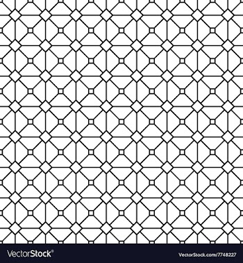 Seamless abstract monochrome grid pattern vector image