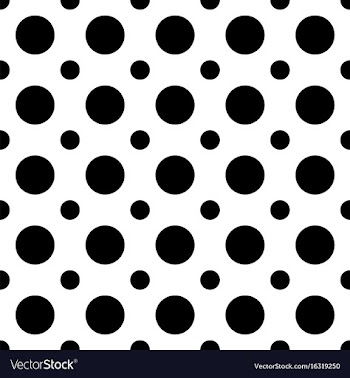 Seamless abstract monochrome polka dot pattern vector image