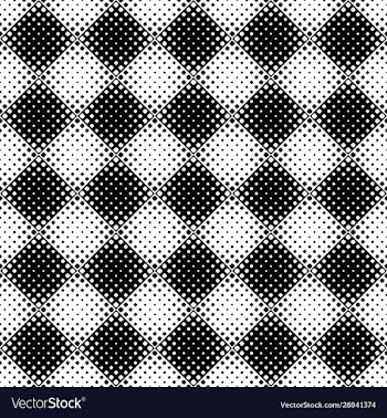 Seamless abstract monochrome rounded square vector image